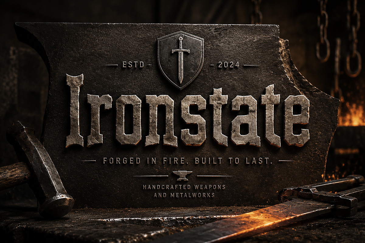 Ironstate, a Blackletter Font by Wow Magic (Photo 2 of 4)
