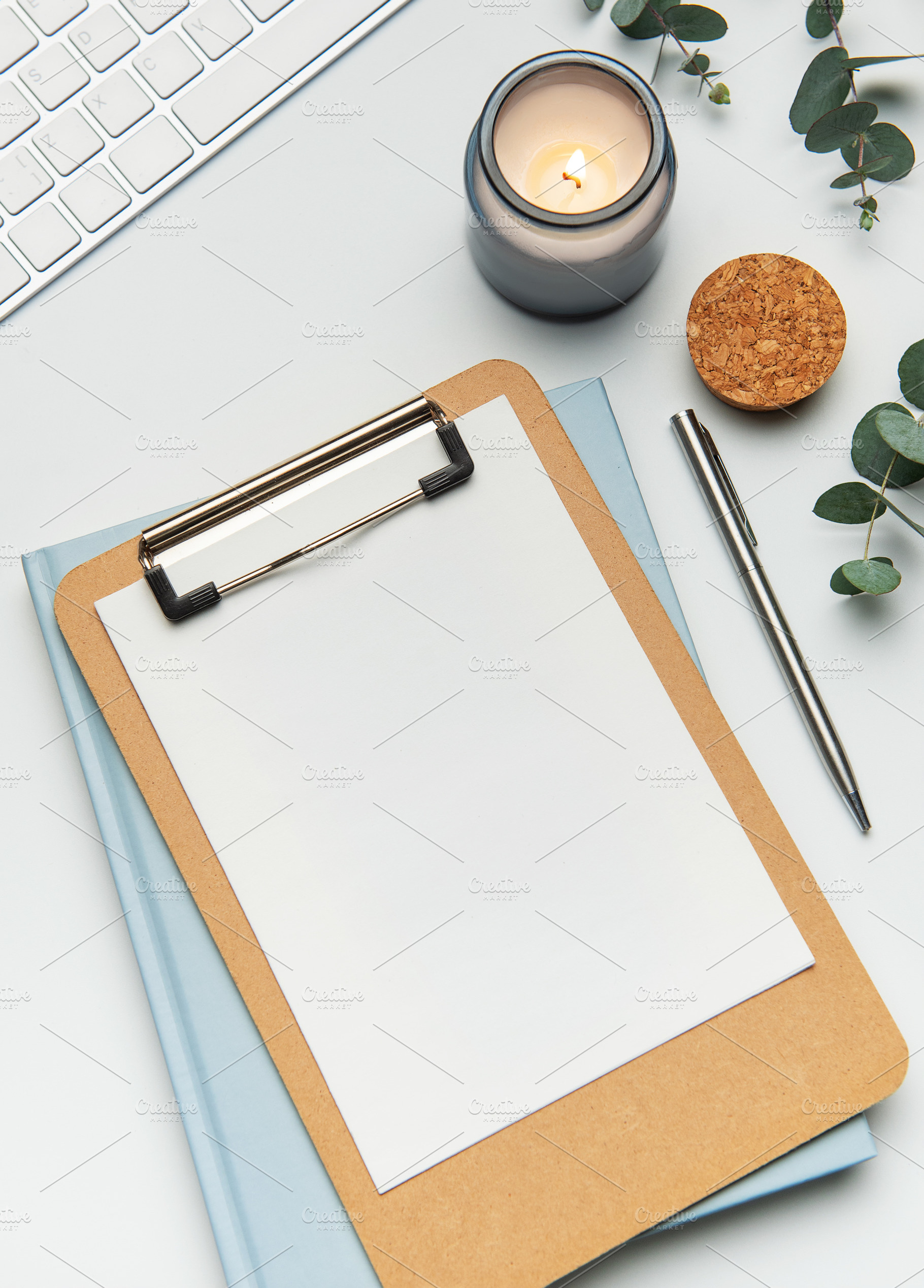 Workspace accessories creating a relaxing atmosphere for increas, a Business Photo by Olena Rudo