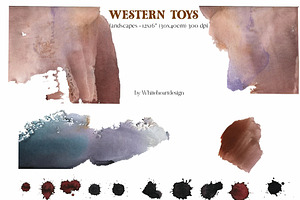 Westerns Children Toys Clipart