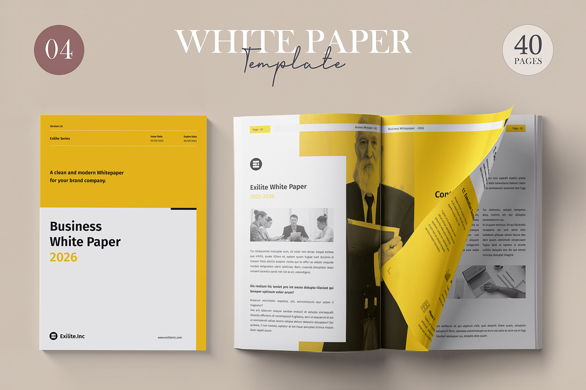 White Paper Bundle, a Brochure Template by Orcshape Studio (Photo 19 of 29)