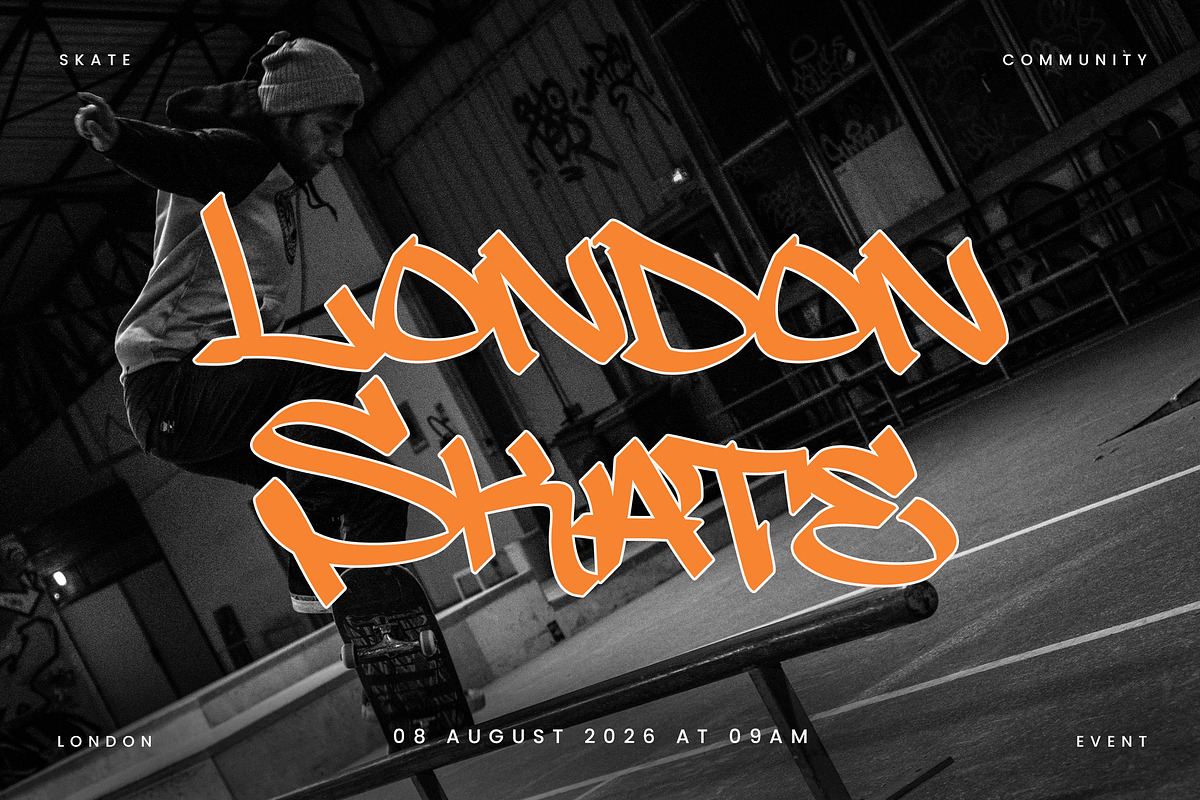 Winterfell – Urban Graffiti Display, a Font by Typehand Studio (Photo 10 of 10)