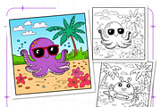 Bold Easy Cozy Hawaii Cute Coloring, an Animal Illustration by Ink Gallery (Thumbnail 4 of 4)