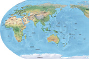 Vector map of world relief robinson, a Graphic by One Stop Map (Thumbnail 1 of 3)