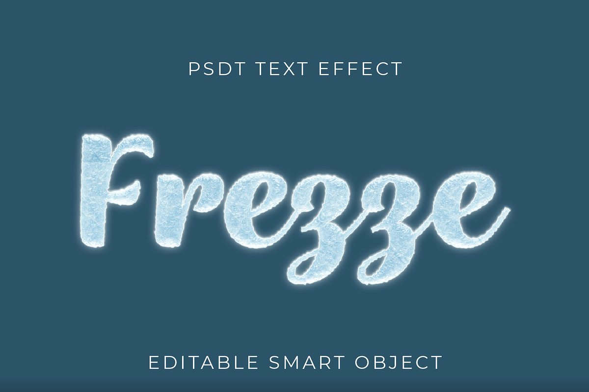 Frozen Script Text Effect