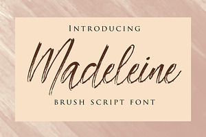 Madeleine - Brush Script Font