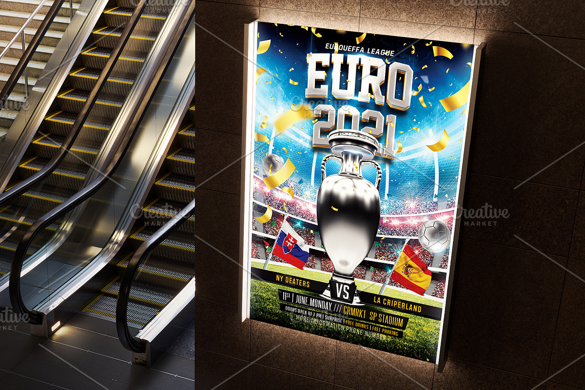 Euro 2020 Soccer Flyer, a Flyer Template by Basez Flyers (Photo 3 of 4)