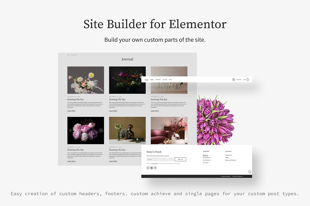 Florist WordPress Theme, a WordPress Template by TonyTemplates (Photo 4 of 9)