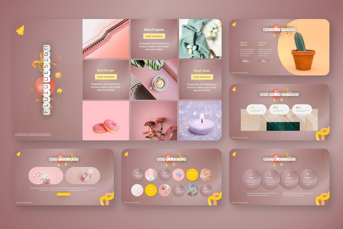 Fluid Pastel Modern Presentation, a Presentation Template by NecrolitSlide (Photo 5 of 9)