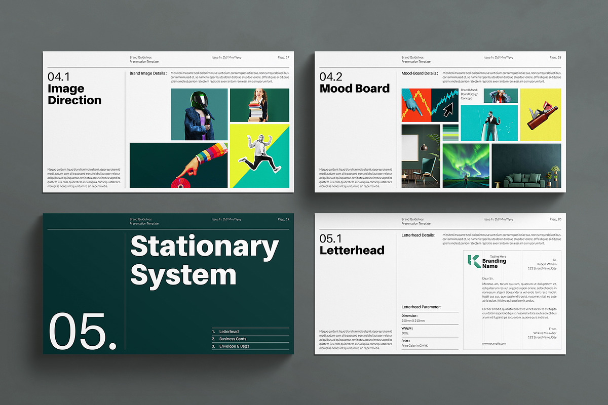 Brand Guidelines Presentation Design, a Presentation Template by E-Type (Photo 6 of 10)