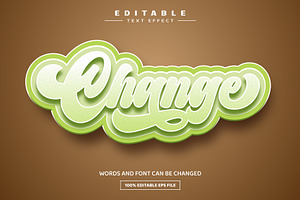 Change 3D Editable Text Effect