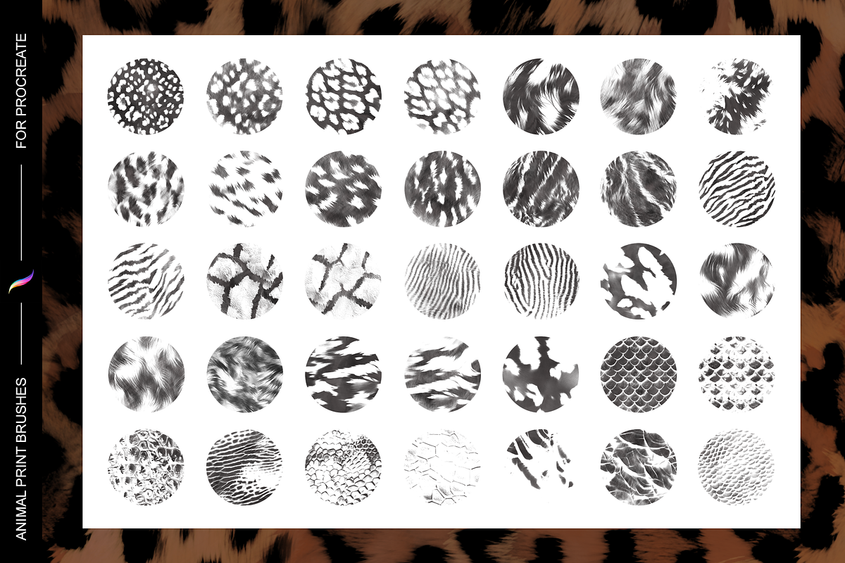 Animal Print brushes for Procreate, a Brush Add-On by Patternish (Photo 4 of 5)