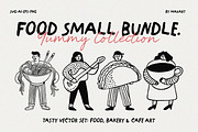 YUMMY FOOD BUNDLE Vol.1: Hand-Drawn, a Food Illustration by MaxArt Foundry (Thumbnail 1 of 9)