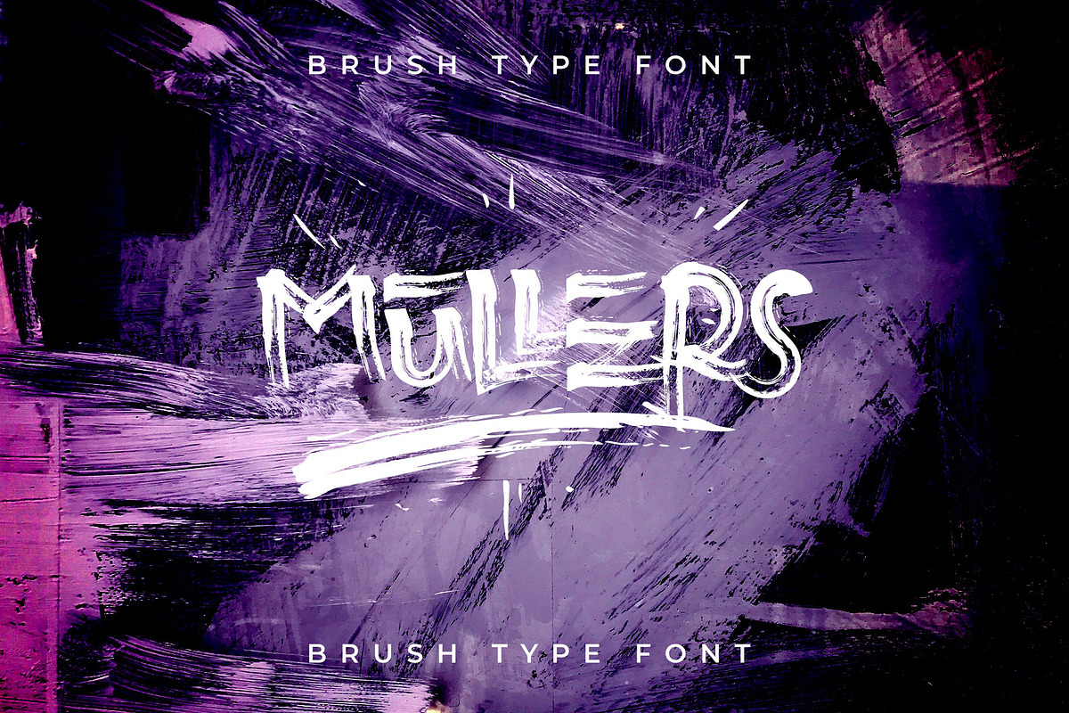 Mullers Brusher - Font Brush, a Blackletter Font by Izalsye (Photo 1 of 7)