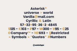 Vanilla Logo Font