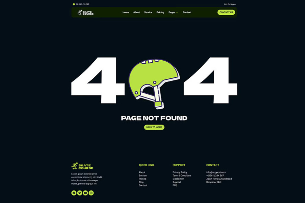 Skateboard Lesson Elementor Kit, a WordPress Template by UInstrument (Photo 9 of 10)