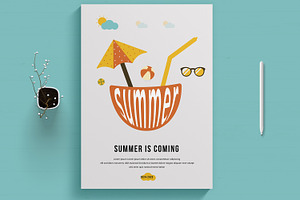 Summer Poster Layout, a Poster Template by MightyDesign