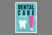 Dentistry grunge vector poster set., a Healthcare Illustration by PoPaShop (Thumbnail 5 of 8)