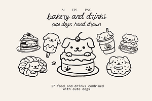 Bakery and Drink - Cute Dogs