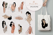 Woman line art, a Person Illustration by Tatiana Davidova (Thumbnail 2 of 6)