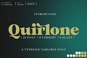 Quirlone, a Serif Font by Propertype (Thumbnail 1 of 10)