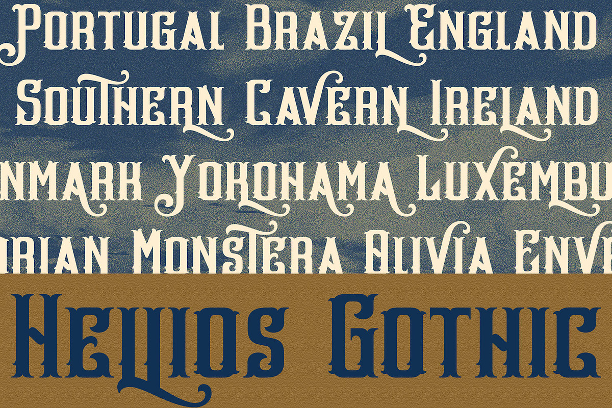 Hellios Gothic - Blackletter Font, a Blackletter Font by StringLabs (Photo 7 of 13)