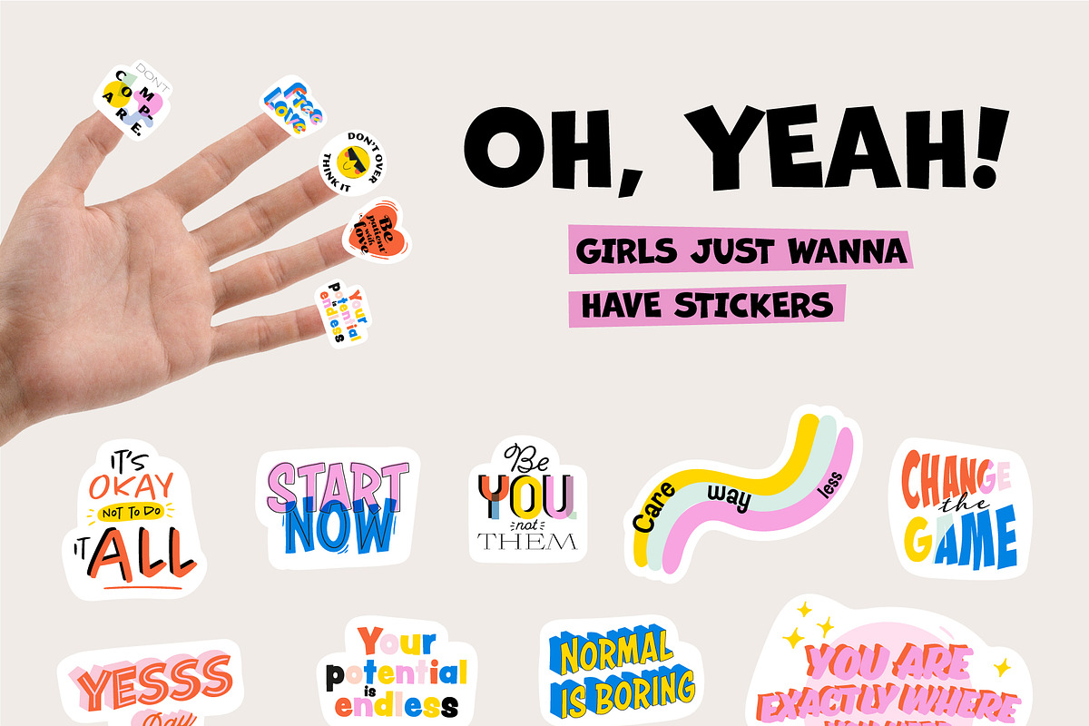 Girl Power Clipart & Quotes BUNDLE, a Graphic by Ruslana Lubenets (Photo 23 of 53)