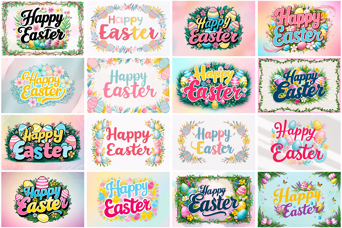 Easter Greeting Card, a Card Template by Forhadx5 (Photo 10 of 10)