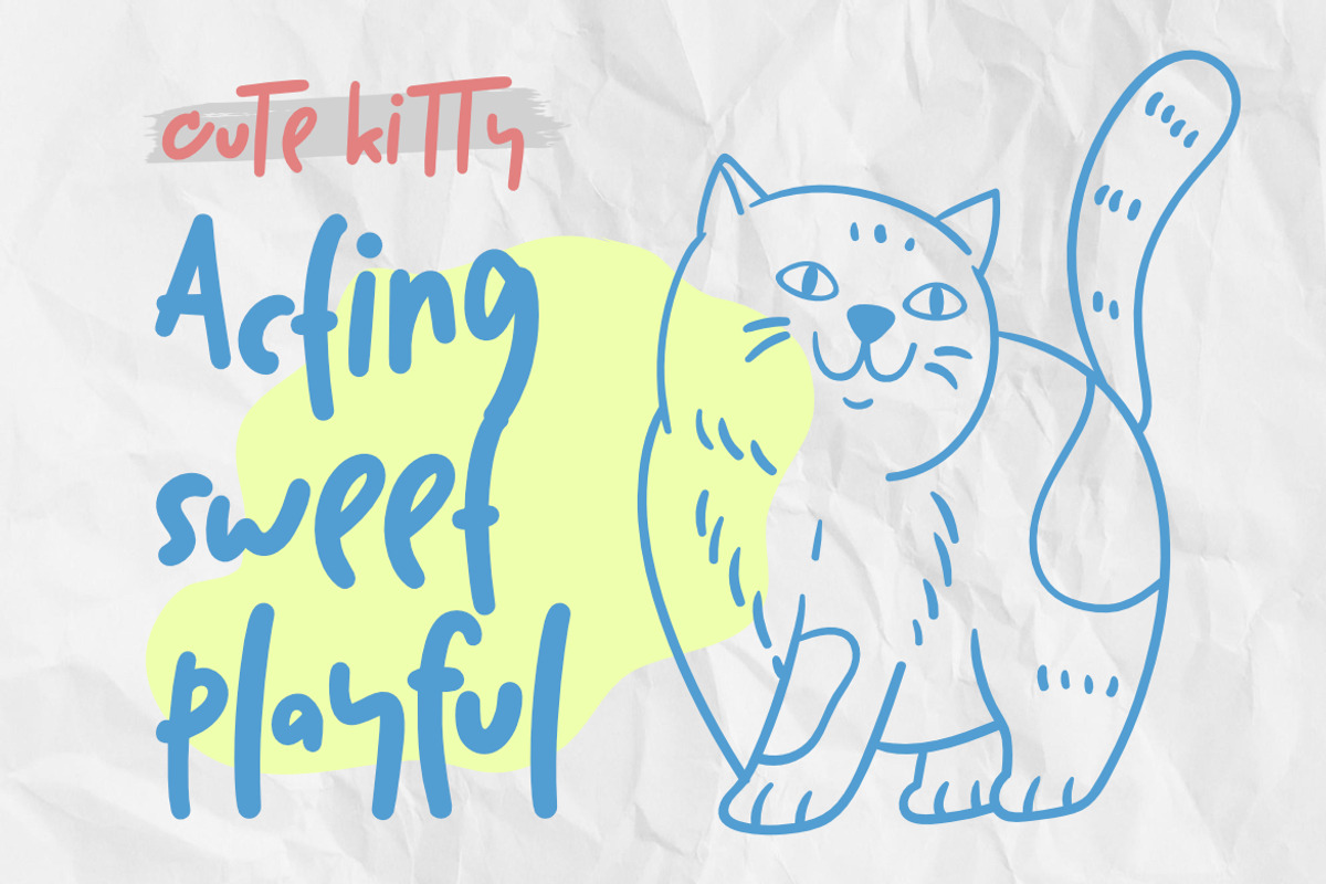 Munky Strike – Doodly Typeface Font, a Handwritten Font by Bayuktx (Photo 4 of 10)