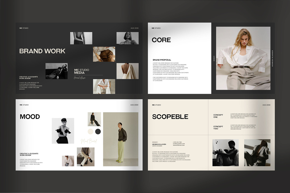 Brand Proposal Presentation Template, a Presentation Template by Graphpexel (Photo 7 of 10)