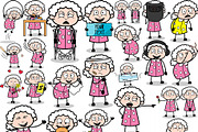 Grandmother ~ Cartoon Character Set, a Person Illustration by The Toon Company (Thumbnail 8 of 12)