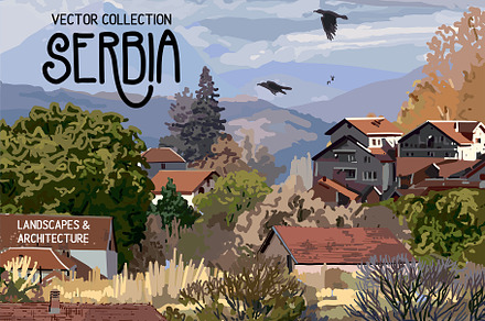 Serbia - vector graphics