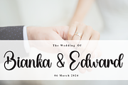Wedding | Script Font, a Handwritten Font by Scratchones (Thumbnail 3 of 9)