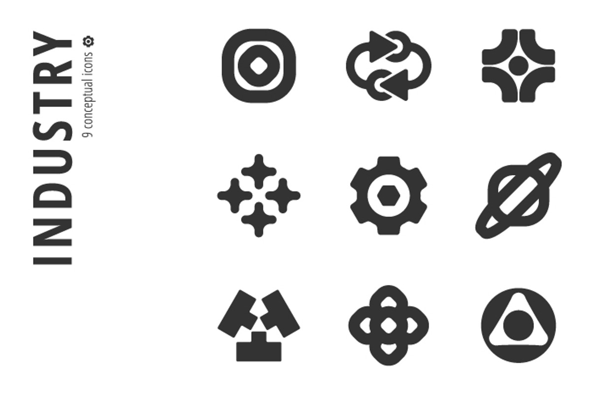 Industry Icon Set №4, a Branding & Logo Template by Youhhou