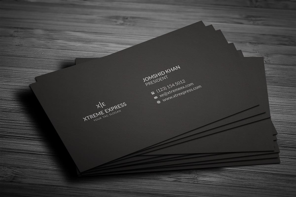 Black & White Business Card, a Business Card Template by Helal Shop (Photo 1 of 6)