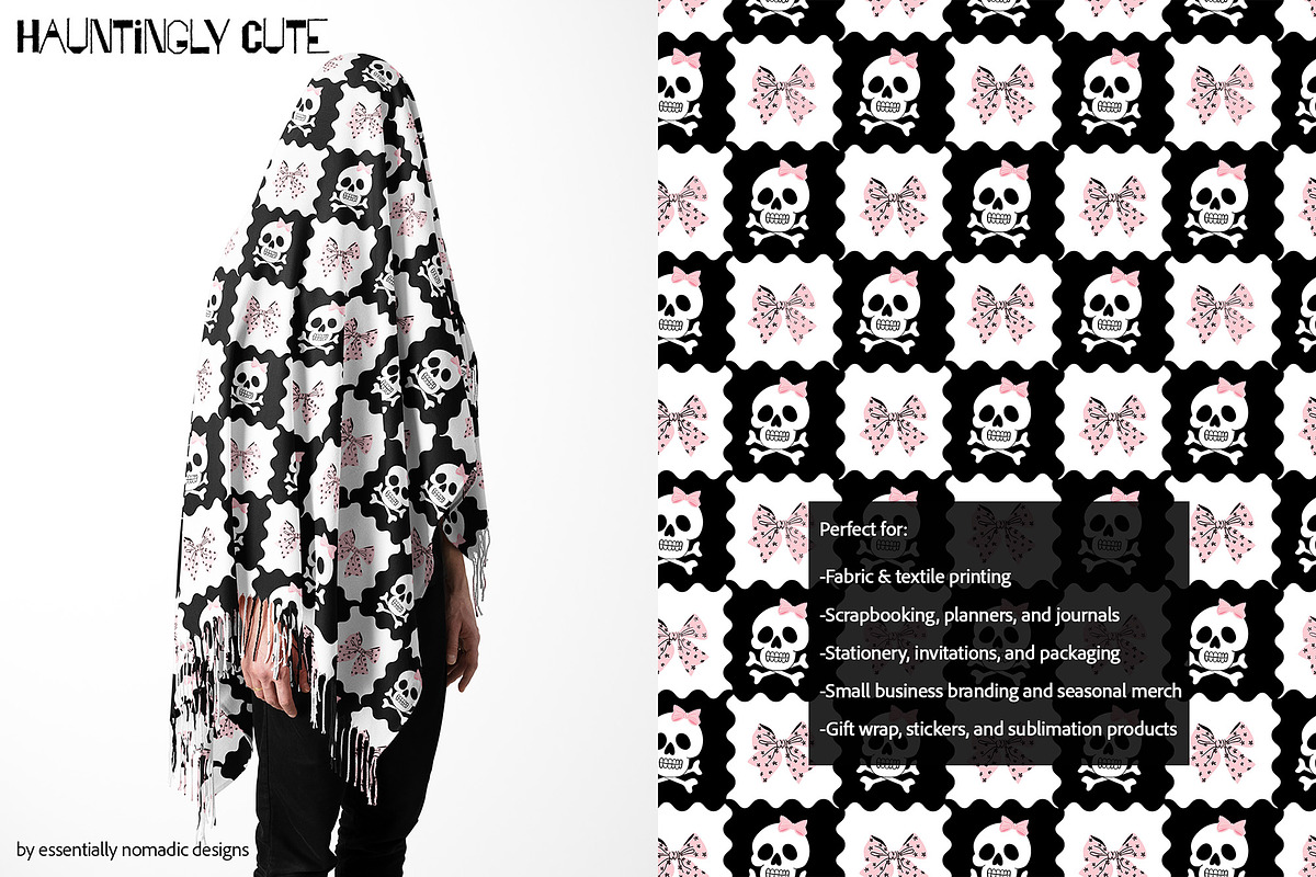 Coquette Halloween Seamless Pattern, a Pattern Graphic by Essentially Nomadic (Photo 7 of 10)