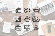 Finance Line Icons, an Outline Icon by Lyolya Profitrolya (Thumbnail 2 of 2)