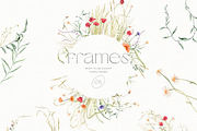 Watercolor wildflower clipart bundle, an Illustration by CarmineType (Thumbnail 3 of 13)