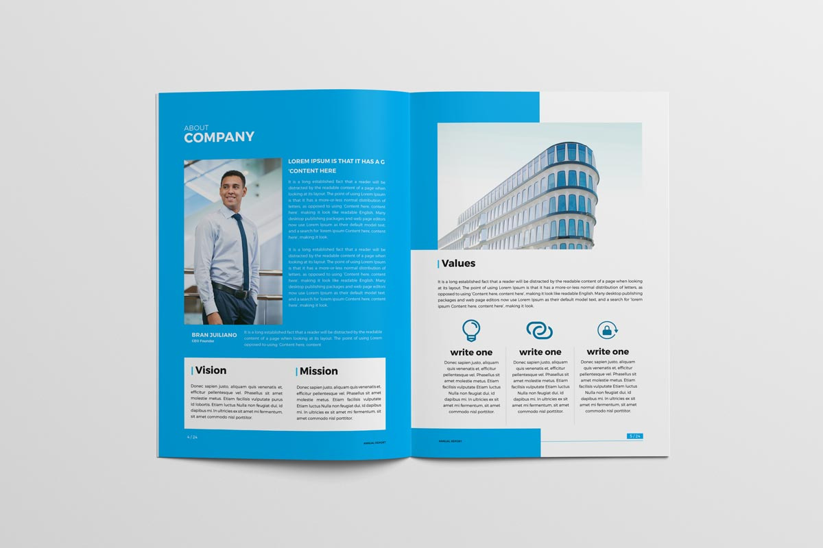 Annual Report Brochure, a Brochure Template by New Lines (Photo 4 of 11)