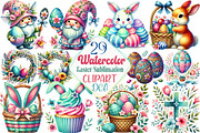 Easter Sublimation Clipart Bundle, an Illustration by DreamCafeArt (Thumbnail 1 of 5)