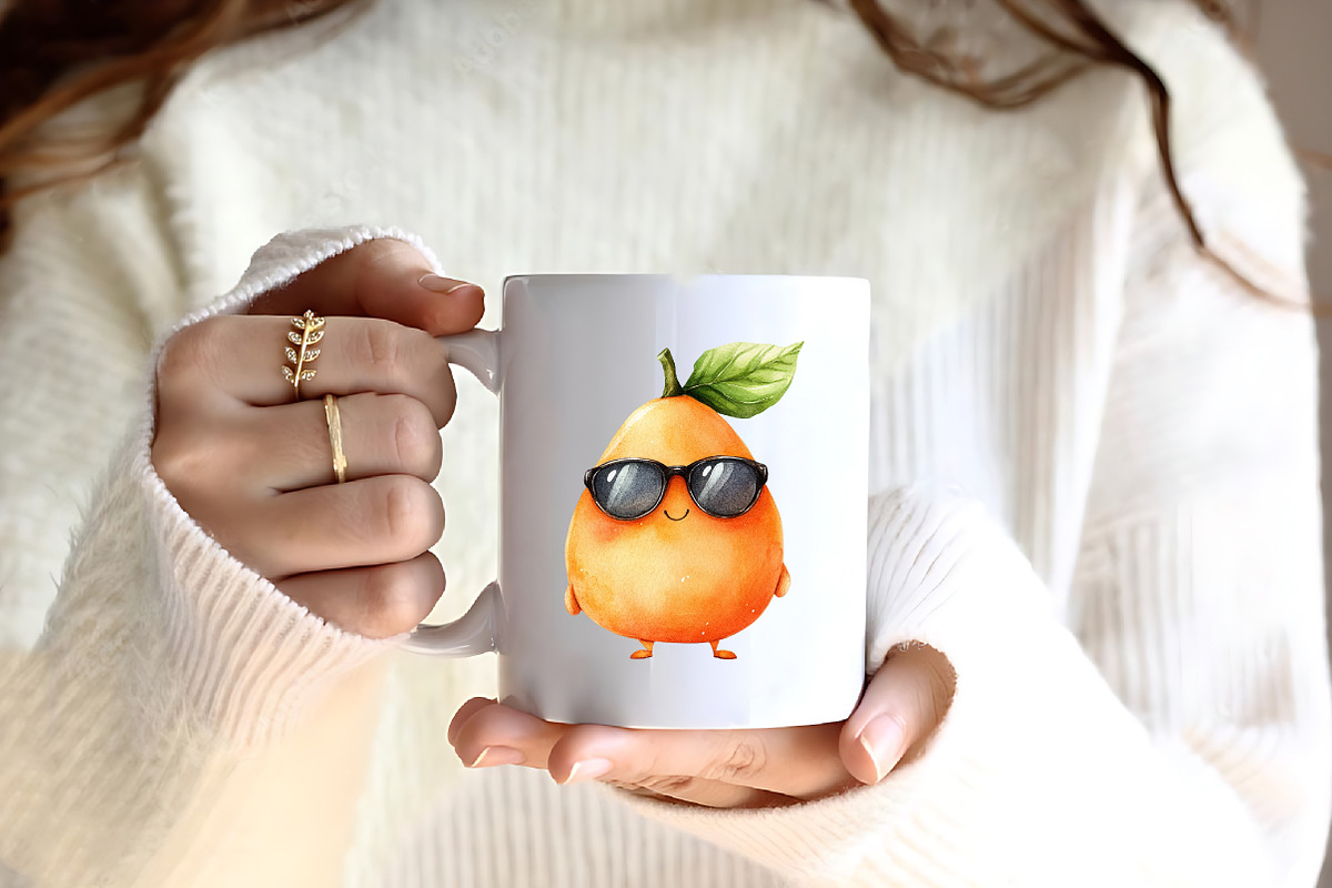 Watercolor Papaya Fruit Clipart,, an Illustration by CreationArt (Photo 4 of 9)