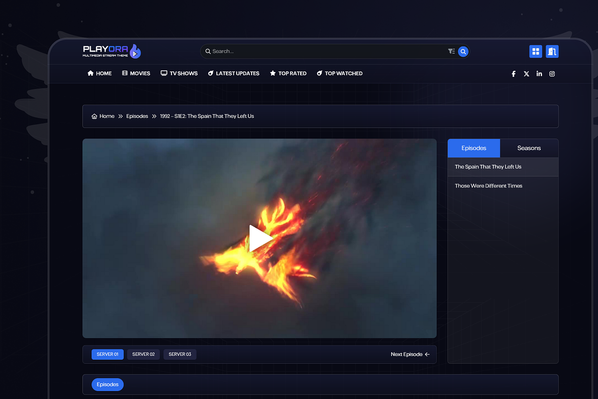 Playora – Movie & TV Streaming Theme, a WordPress Template by Phenix Themes (Photo 13 of 19)