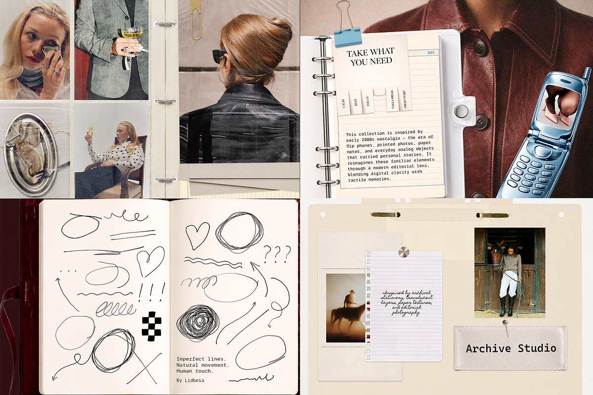 Analog Paper & Ephemera Bundle, an Object Graphic by Lidberia (Photo 5 of 10)