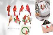 Christmas watercolor clipart set, a Decorative Illustration by Color Hugs Art (Thumbnail 2 of 12)
