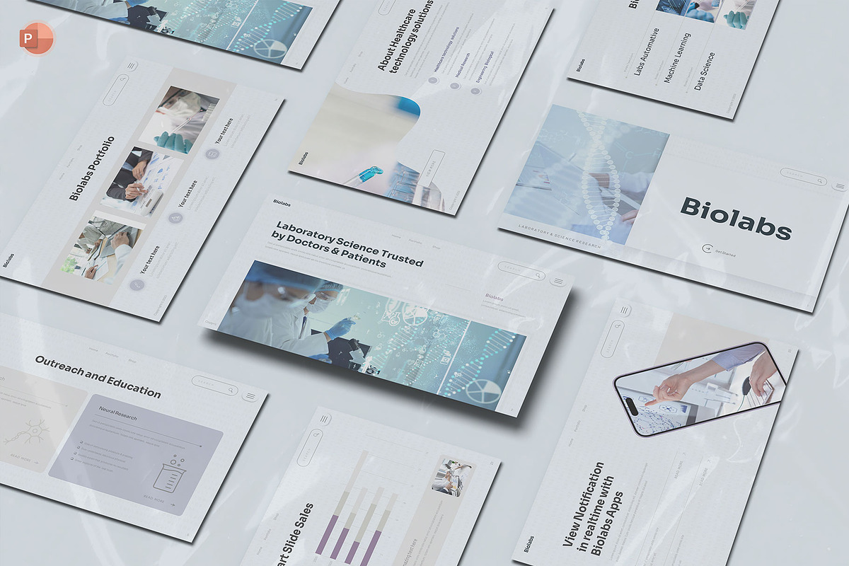 Laboratory & Science PowerPoint, a Presentation Template by Pixslides (Photo 1 of 7)