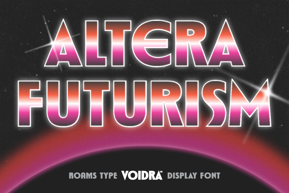 Voidra - Futuristic Sci-Fi Typeface, a Sans Serif Font by Roams Type (Photo 8 of 8)