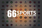 66 SPORTS Logo Templates BUNDLE, a Branding & Logo Template by shazi (Thumbnail 1 of 12)