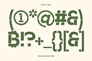 AO Exora - Experimental Stencil, a Sans Serif Font by OwunStudio (Thumbnail 5 of 17)