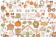 Silly Goose Clipart PNG Fall Harvest, a Seasonal Illustration by SugarCloudStudioArt (Thumbnail 1 of 6)