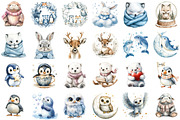 Artic Animals Baby Nursery Cliparts, an Illustration by Sublimation Artist (Thumbnail 2 of 6)
