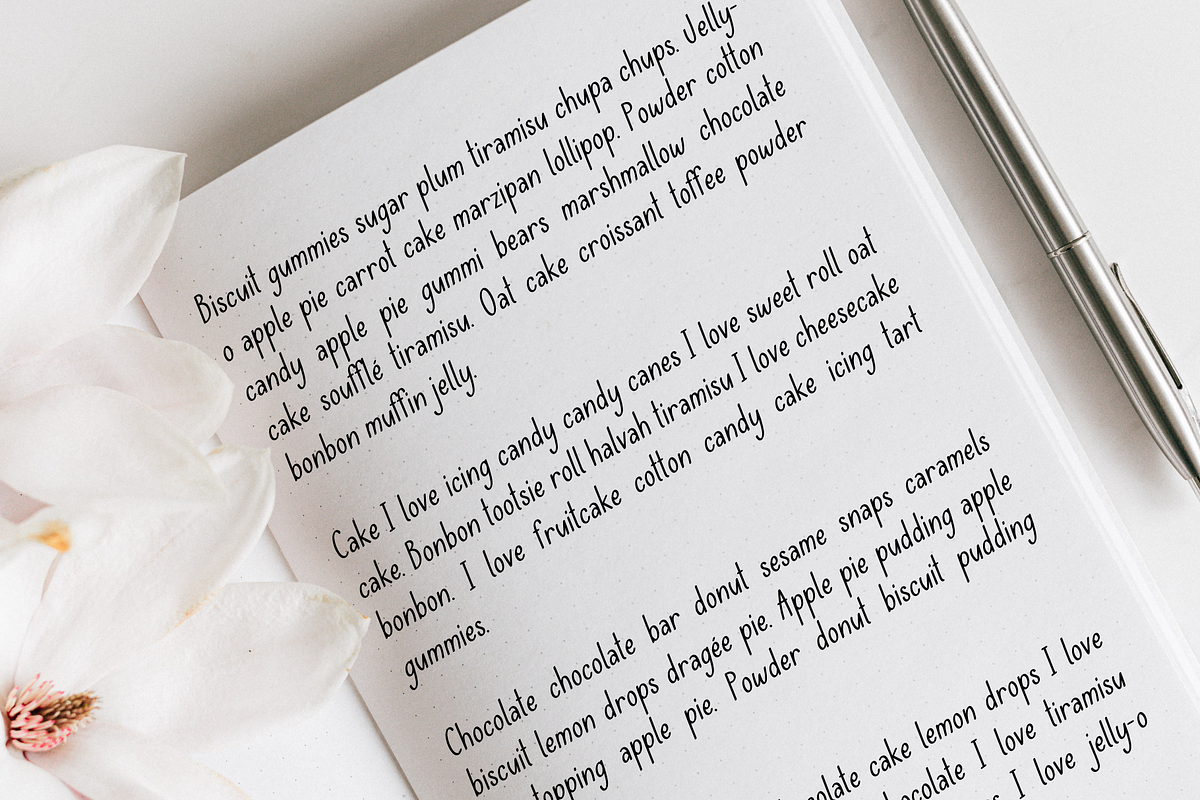 Cotton Candy, a Handwritten Font by Sofia Skoog (Photo 3 of 10)
